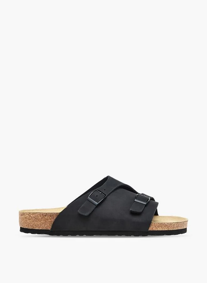 لو كونفورت Men Buckle Detail Comfort Sandals