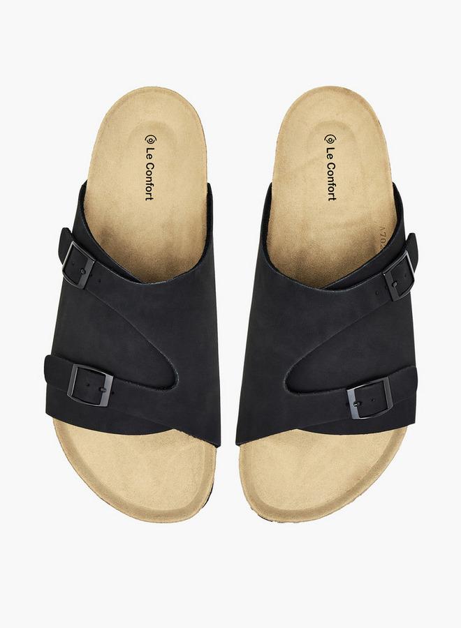 Le Confort Men Buckle Detail Comfort Sandals - Image 3