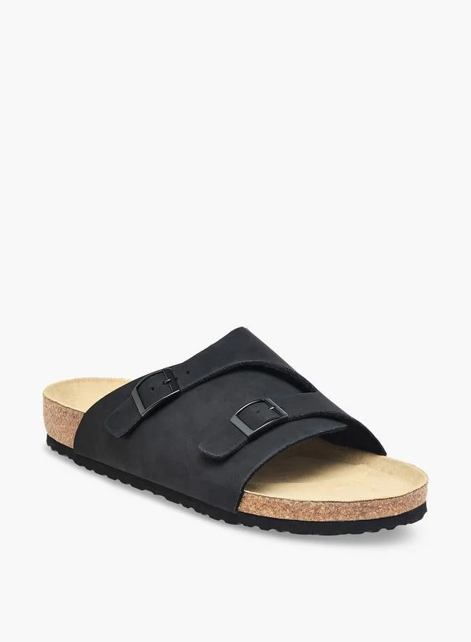 لو كونفورت Men Buckle Detail Comfort Sandals