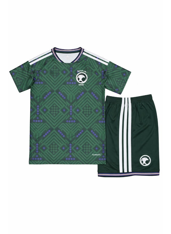 Toyland Men’s Saudi Arabia 2026 World Cup Home Jersey Kit – Football Shirt & Shorts Set - Image 2