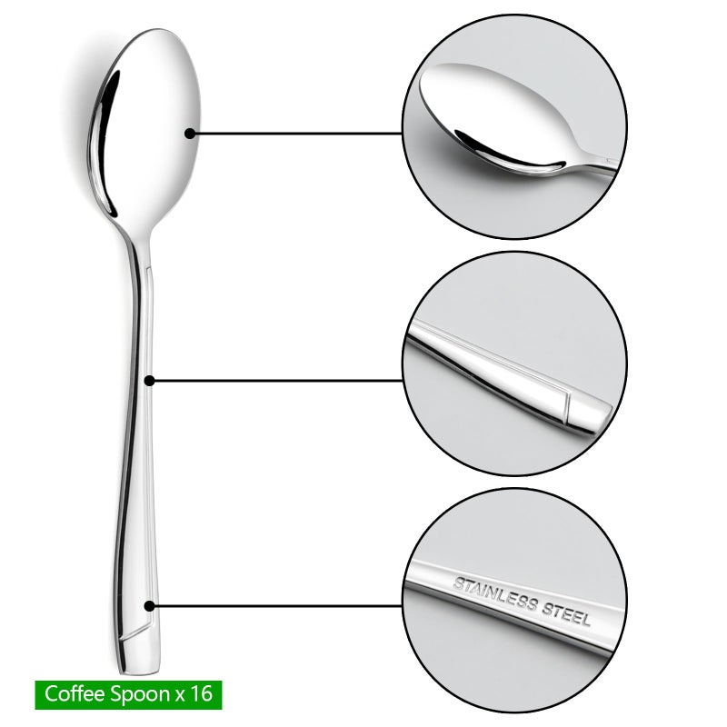 Anbers Stainless Steel Demitasse Espresso Spoons  5-Inch  16 Pieces - Image 3