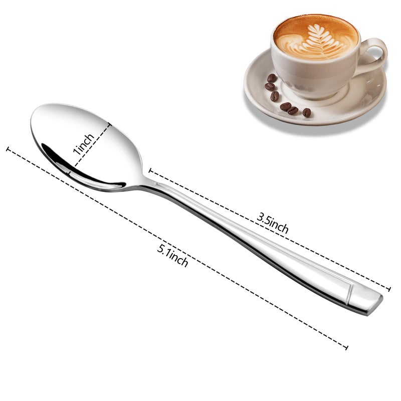 Anbers Stainless Steel Demitasse Espresso Spoons  5-Inch  16 Pieces - Image 2