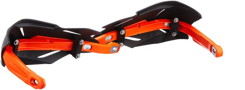 Acerbis 22397.313 Moto Hand Guards, Black/Orange, Size Unifit - Image 2