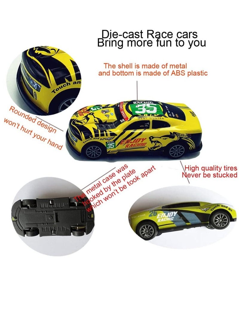 Y&D Pull Back Racing Cars Set of 5 Die cast Race Car Vehicles 3 Inch Metal Friction Powered Toys for Kids Random Pattern  - Image 4