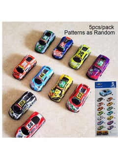 Y&D Pull Back Racing Cars Set of 5 Die cast Race Car Vehicles 3 Inch Metal Friction Powered Toys for Kids Random Pattern  - Image 5