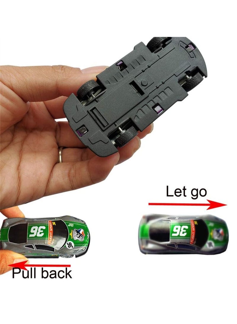 Y&D Pull Back Racing Cars Set of 5 Die cast Race Car Vehicles 3 Inch Metal Friction Powered Toys for Kids Random Pattern  - Image 2