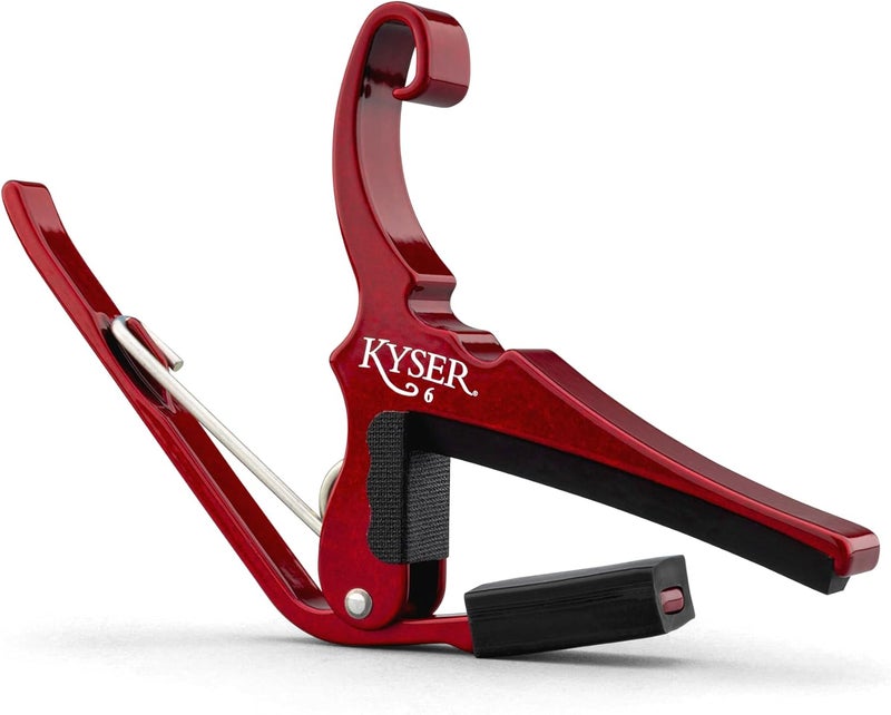 Kyser Quick-Change Capo for 6-String Acoustic Guitars - Ruby Red - Image 1