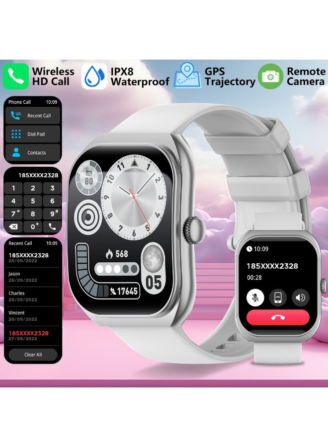 RollsTimi  New Smart Waterproof Bracelet, Smart Bluetooth Watch, 2.01-Inch HD Full-Touch Large Screen, Supports Wireless Bluetooth Call Answering/Making, Multiple Sports Modes, Health Monitoring, Built-In GPS Chip, Smart Wearable Device, Smart Watch, RT Z172 - Image 1