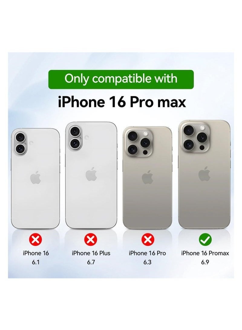يوارب كينج غطاء حافظة لهاتف iPhone 16 Pro Max مقاس 6.9 بوصة، متوافق مع MagSafe، ظهر مقاوم للخدش، غطاء هاتف مغناطيسي شفاف مضاد للخدش - Image 4