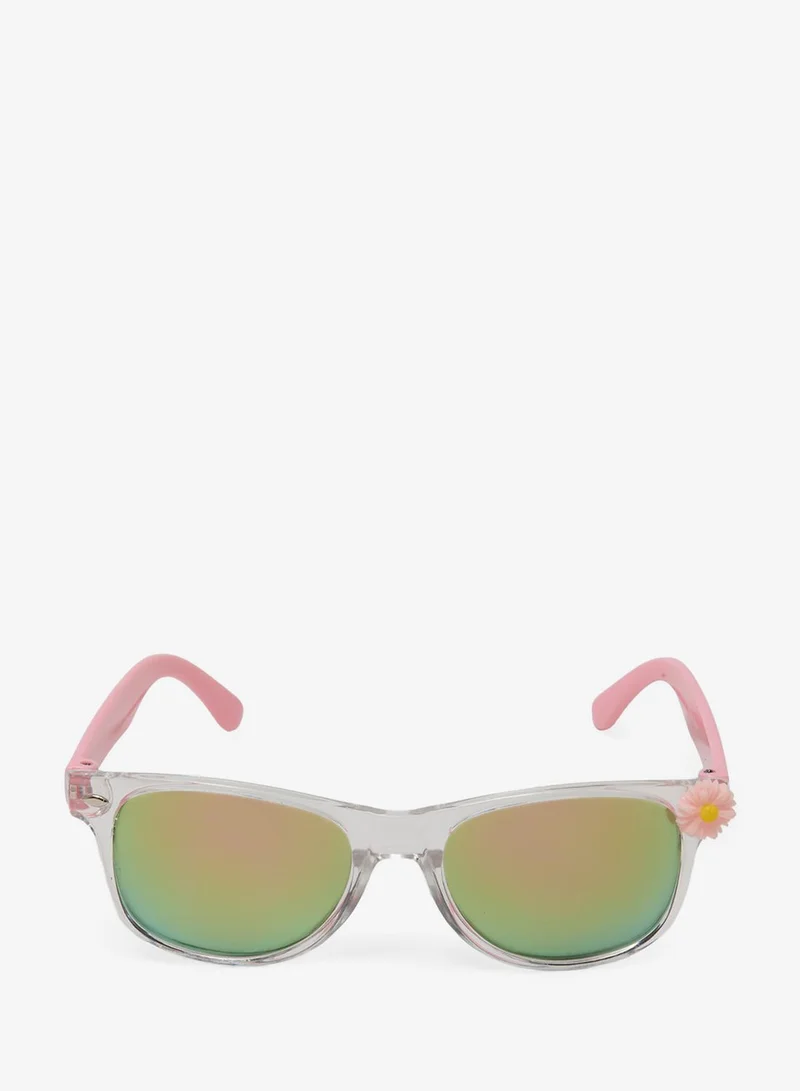 Redtag Girls Pink Wayfarer Sunglasses