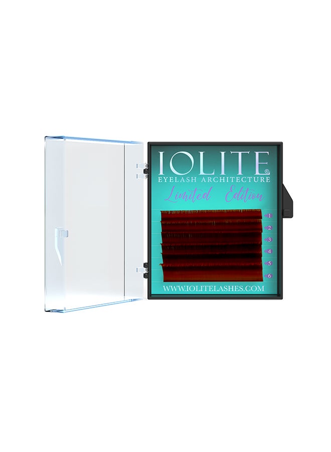 IOLITE رموش كلاسيكية ملونة أومبري نبيذي ب Curl 7T مزيج 2