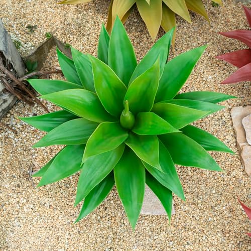Ttranewsoo 22 Artificial PlantArtificial Agave PlantsFaux Plants for OutdoorsArtificial Plant OutdoorLarge Uv Resistant Fake Agave Planters for Indoor and Outdoor Decorating 1PCS - Image 1