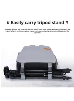Generic Double Shoulder Camera Bag SLR Bag Photography Bag For Men And Women Outdoor Travel Bag For Canon Nikon For sony Camera-Color:1605 Medium Gray  - Image 5