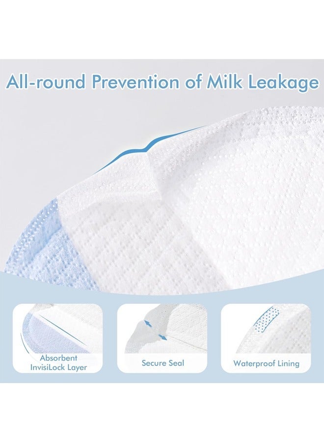 Aissiora Ultra-Breathable Nursing Pads Disposable Ultra-Thin, Super Absorbent Breast Pads for Leaking Milk, Soft and Stay Dry Breastfeeding Pads Portable, Breathable Nipple Pads Individually Wrapped 100 Count - Image 5