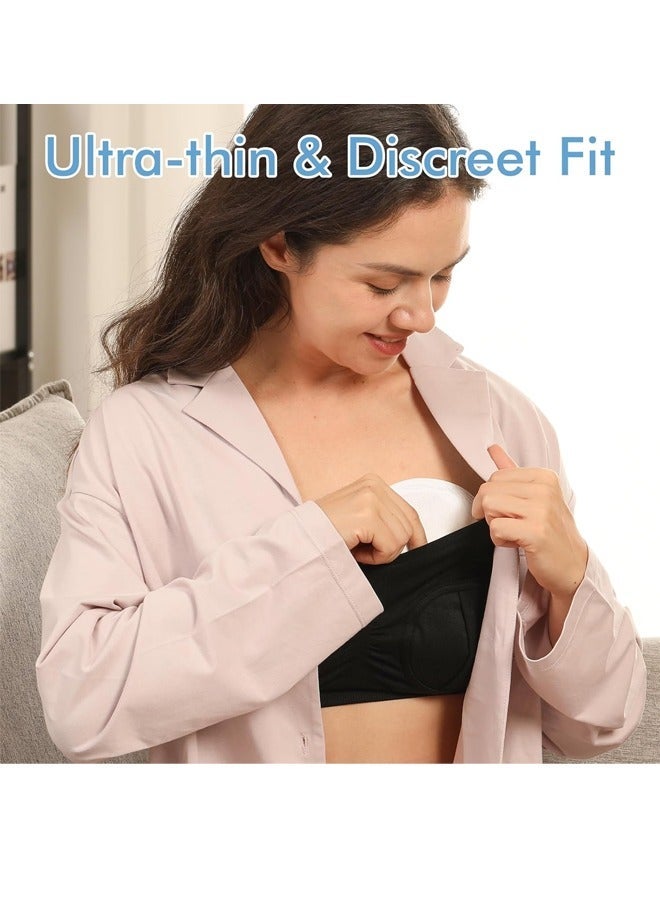 Aissiora Ultra-Breathable Nursing Pads Disposable Ultra-Thin, Super Absorbent Breast Pads for Leaking Milk, Soft and Stay Dry Breastfeeding Pads Portable, Breathable Nipple Pads Individually Wrapped 100 Count - Image 4