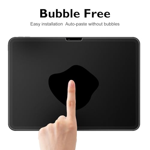 Esanik 2 Pack Like Paper Glass Screen Protector for iPad Air 11 Inch M3/M2 (7th/6th Generation, 2025/2024)9H Tempered Glass Film with Alignment Frame, Writing Like on Paper, Anti Glare, Apple Pencil Compatible - Image 5