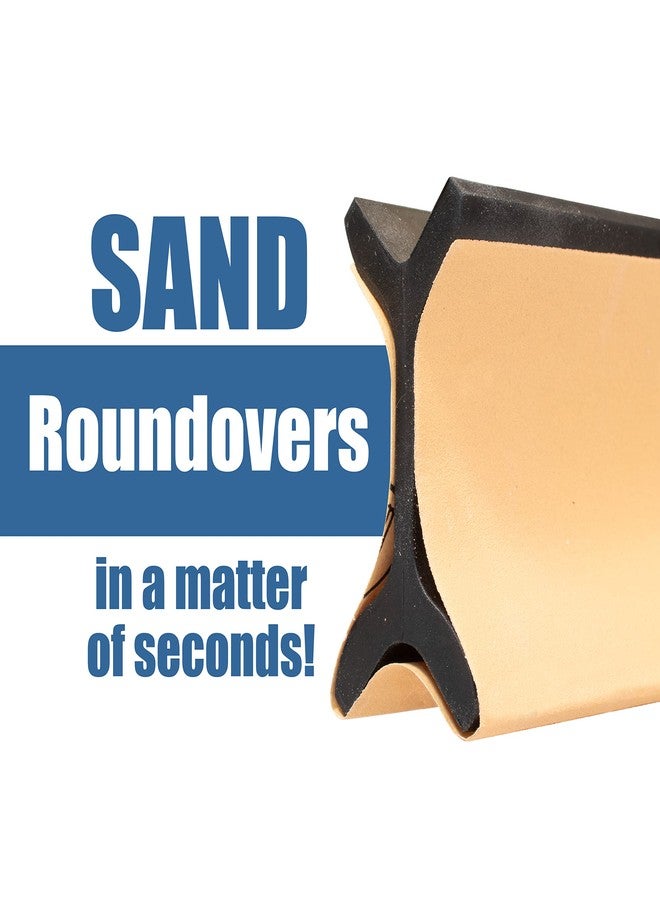 فولتون مقبض صنفرة Fulton 21 Profile Contour، أداة صنفرة خشبية مفصلة للزوايا المحدبة والمقعرة، أداة صنفرة الشقوق للزوايا، القوالب، النماذج، الفنون، الحرف اليدوية، هيكل السيارة والمزيد (مقابض مع ورق صنفرة) - Image 3