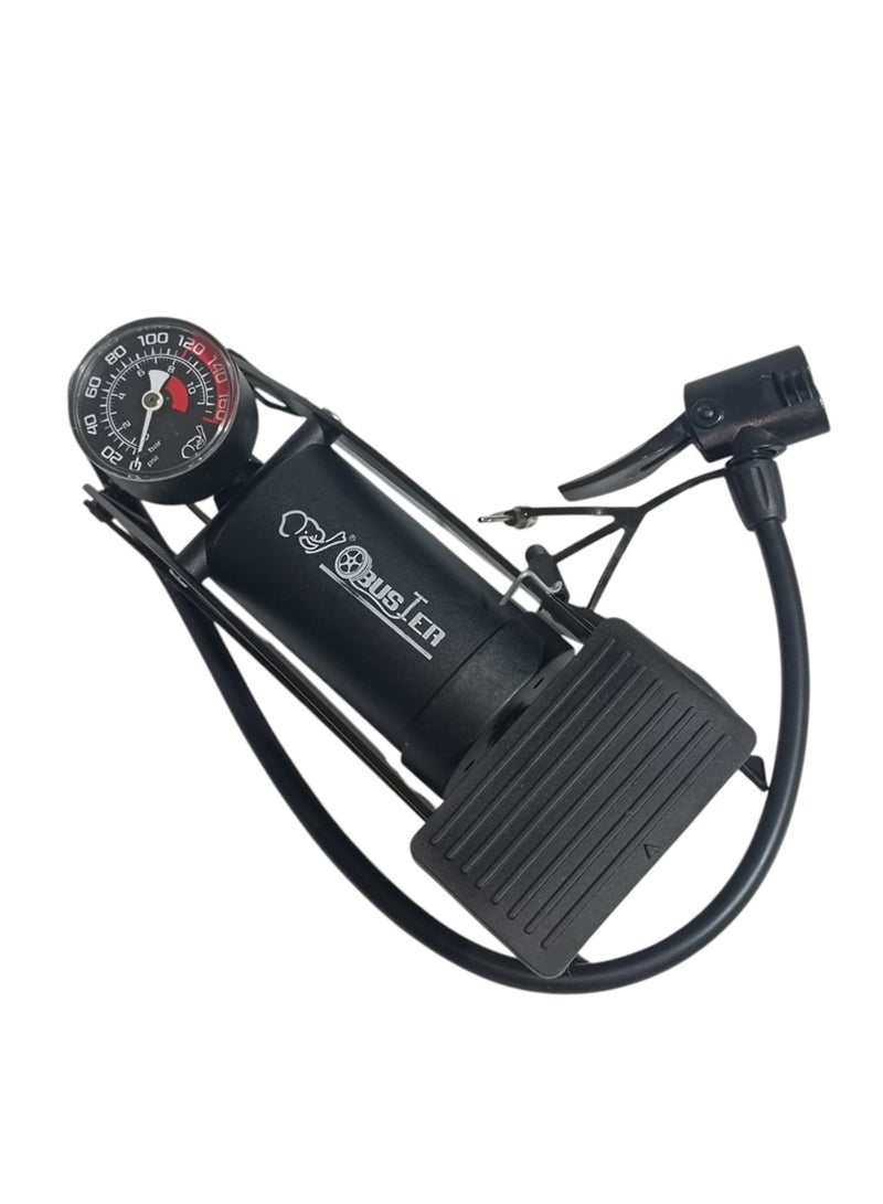 باستر مضخة هواء متعددة الأغراض بقدم واحدة بضغط يصل إلى 100PSI و7 بار - اسود - Image 1