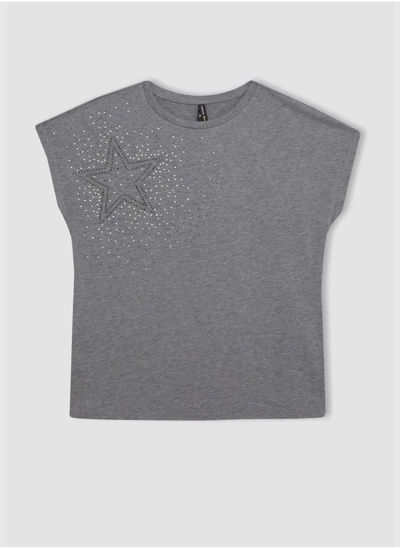 ديفاكتو Crew Neck Short Sleeve T-Shirt
