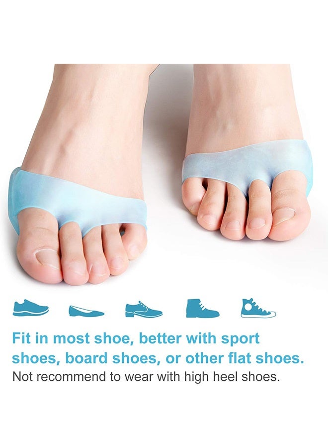 2 Pairs Metatarsal Pads Ball of Foot Cushions for Women and Men Soft Gel Foot Pads Metatarsal Forefoot Cushioning Foot Pain Relief - Image 5