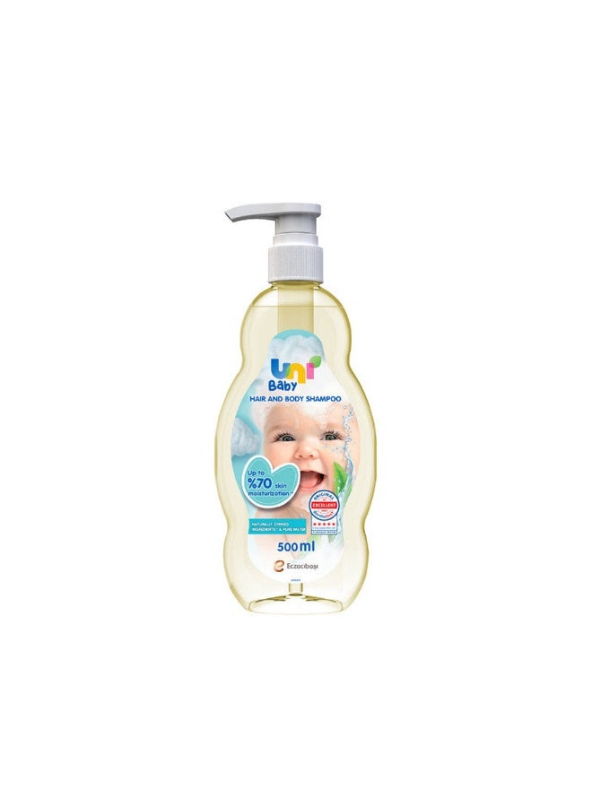 Uni baby Hair & Body Moisturizing Shampoo 500ml