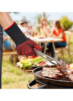 DubaiGallery 1 Pair Heat Resistant Thick Silicone Gloves Cooking Baking Barbecue Oven Gloves BBQ Grill Mittens Dish Kitchen Single glove  - Image 4