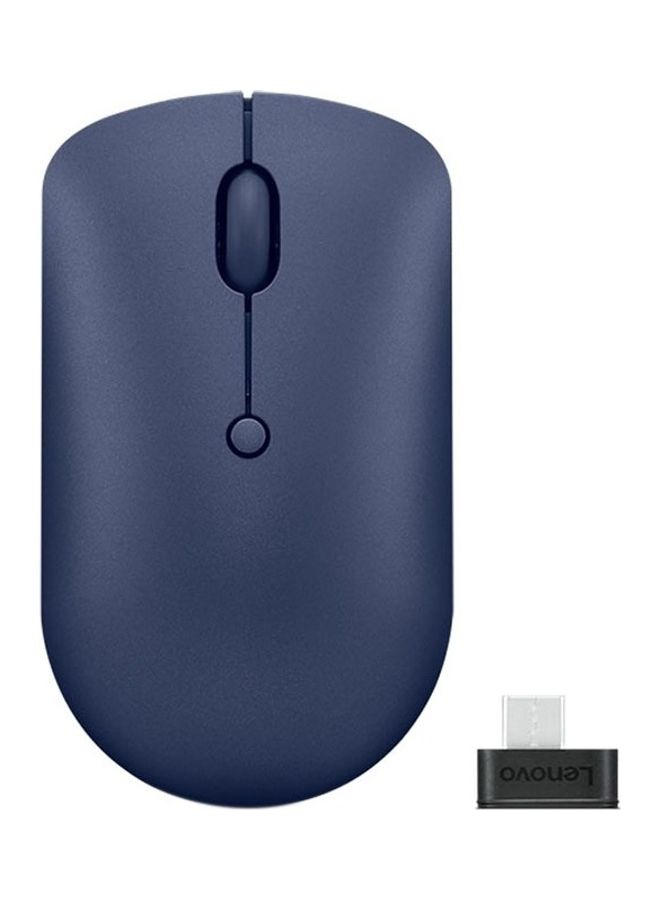 Lenovo 540 USB Type C Compact Wireless Mouse With Battery Blue - Image 1