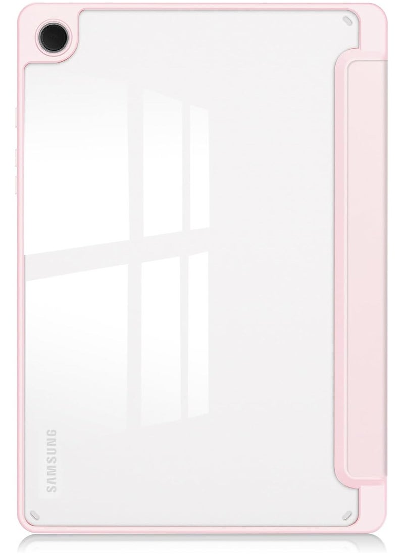 VKL - Hybrid Slim Case with Pen Holder for Samsung Galaxy Tab A9 Plus 11 Inch 2023 Model (SM-X210/X216/X218) Clear Transparent Back Shell Auto Wake/Sleep, Pink - Image 1