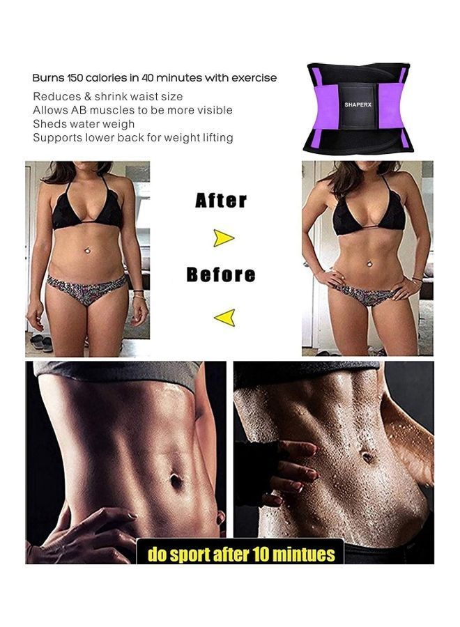 NIBEMINENT Waist Trainer Trimmer Sauna Sweat Belt Shapewear M  - Image 5