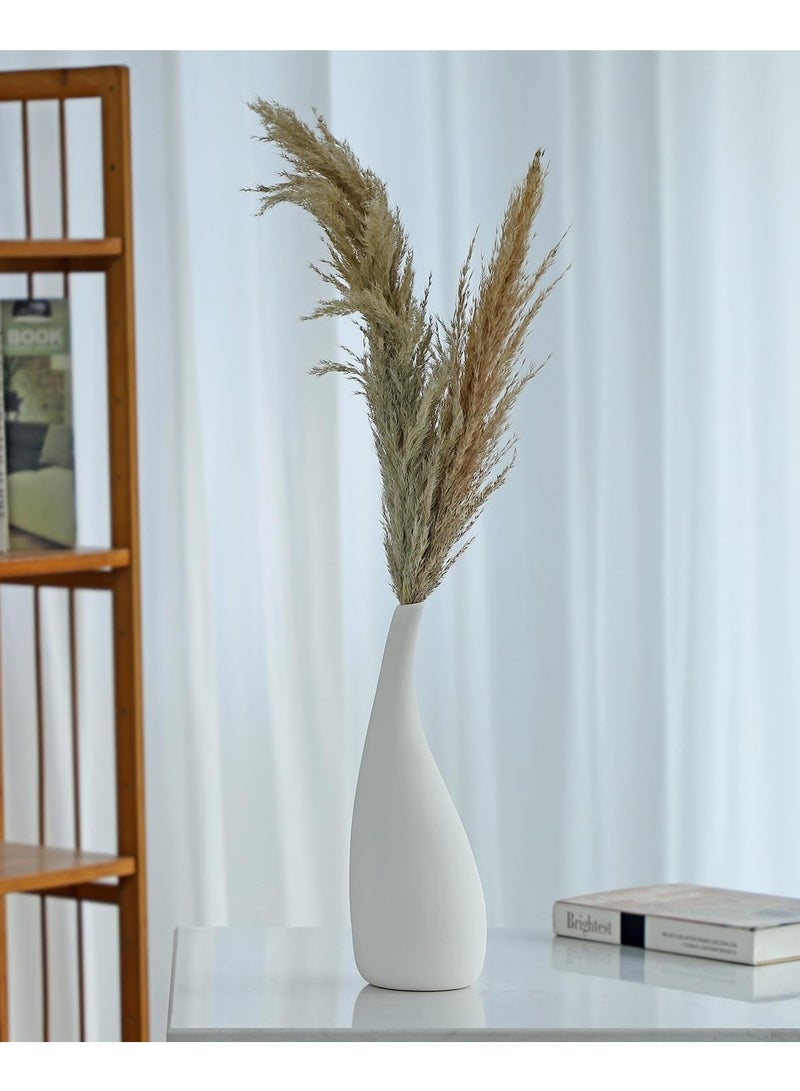 مزهريات زهرية كبيرة على الطراز الاسكندنافي، مزهرية مائية بسيطة، مزهريات زخرفية بيضاء، أثاث ديكور منزلي بسيط (40 سم، 50 سم، 60 سم) - Image 2