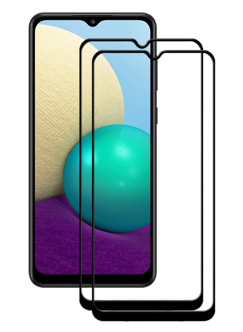 ACLIX 2 Pieces Antistatic ESD Dustproof Premium Quality High Definition Tempered Glass Screen Protector Designed For Samsung Galaxy A02 - Image 1