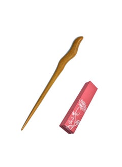 Medifier Handmade Green Sandalwood Wood Stick Chinese Hair Pin Wooden Ebony Hairpin Chopsticks for Women Lady Girls Long Hair Aaccessories with Gift Box Style 06 