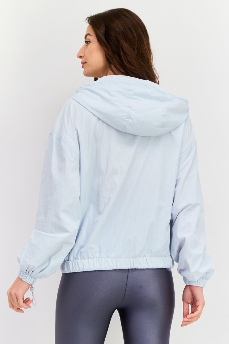 Levi's Women Plain Windbreaker Jacket, Light Blue  - Image 3