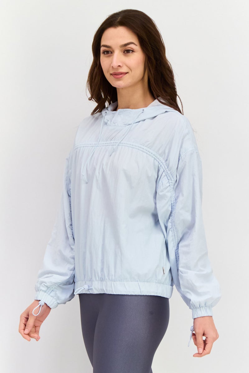 Levi's Women Plain Windbreaker Jacket, Light Blue  - Image 2