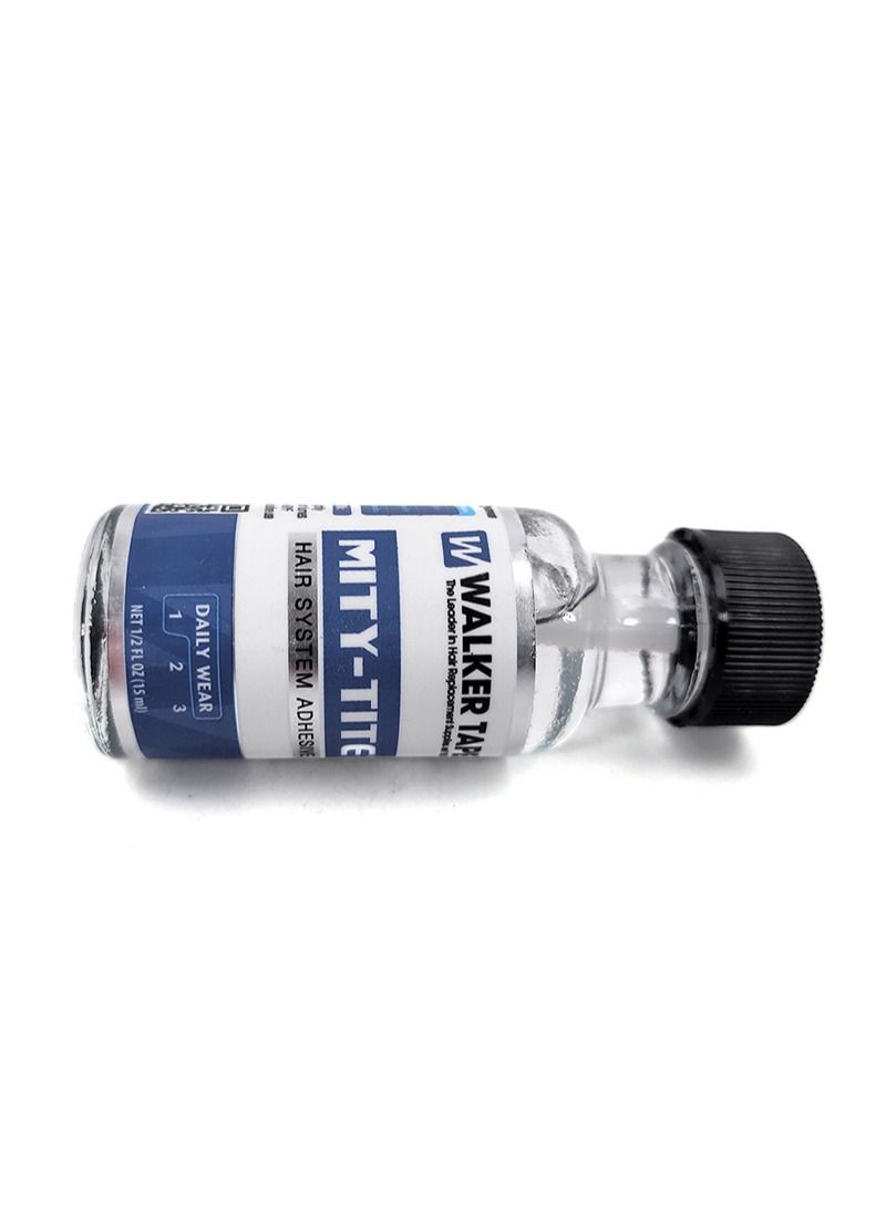 والكر تايب لاصق بديل للشعر من السيليكون الرقيق - تثبيت طويل الأمد لشعر مستعار بولي ودانتيل - 3-5 أسابيع ، شعر مستعار ، أنظمة شعر مستعار - غير مرئي ، لاصق مقاوم للماء (15 مللي) - Image 4