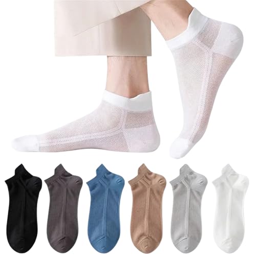 DIVUE Socks For Men Women Combo Ankle Length Pack of 6 - Cotton No Show Socks Premium Breathable Anti Odur Sweat Free | Multicolour Free Size All Season Soft Breathable Daily Use - Image 1