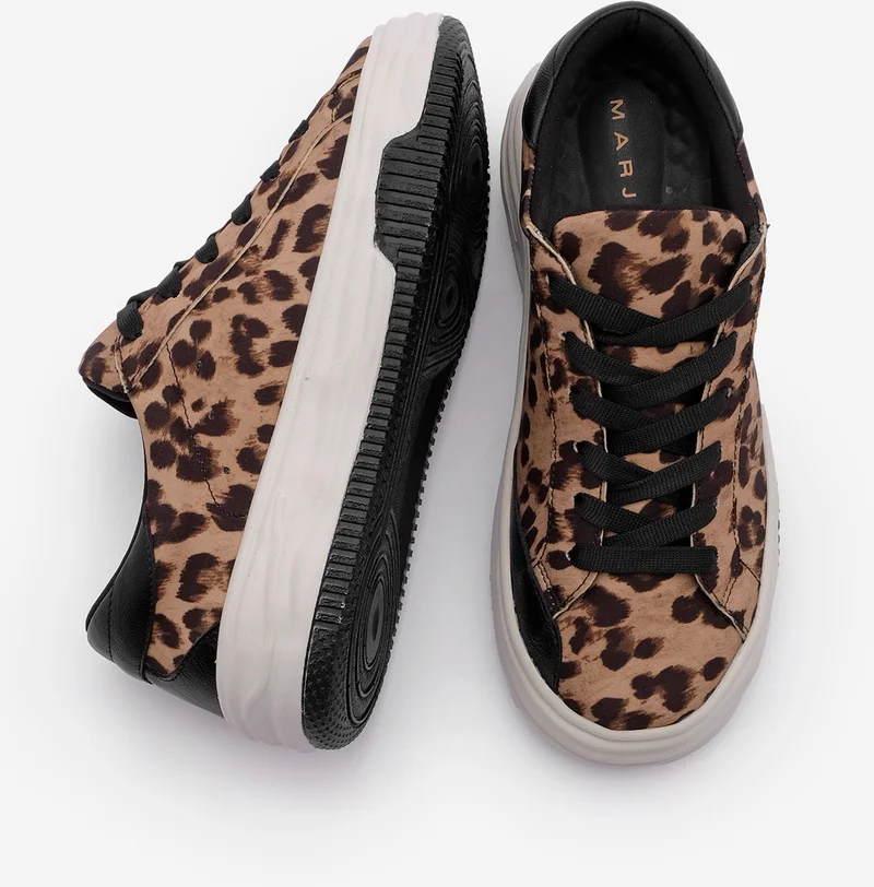 MARJIN Women's Sneaker Thick Sole Lace-Up Sneakers Tales