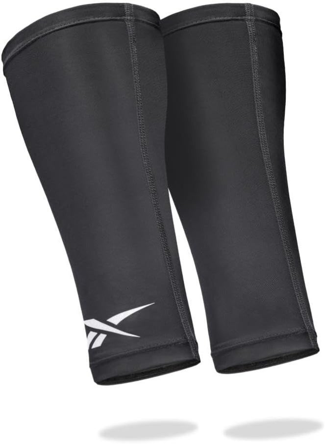 ريبوك أكمام ضغط للساق من ريبوك – أسود، مقاس S/M، لدعم العضلات والتعافي أثناء اللياقة والجري والتمارين - Image 2
