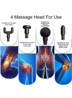 Prime by javaudan Deep Tissue Portable Massager Vibrator Gun Body Massager With 8 Heads Face Massager  Set  - Image 2