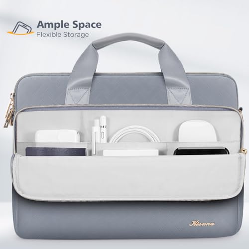 KIZUNA Laptop Sleeve Case 15.6 Inch Computer Shoulder Bag for for MacBook Air 15 M2/MacBook Pro M1 M2 Max/16 Lenovo Legion Slim 5i Gen 8/16" IdeaPad Slim 5/Gaming 3i/HP Envy x360 15/Dell XPS 15,Grey - Image 2
