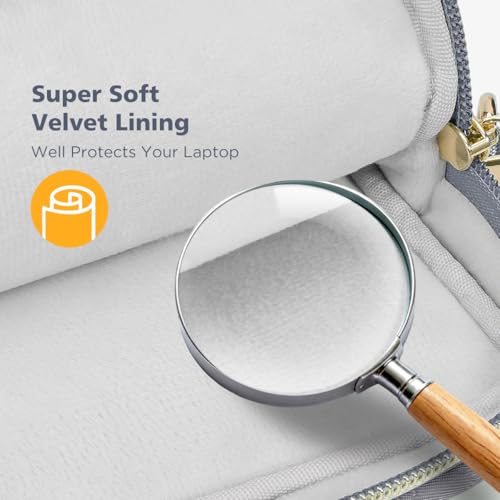 KIZUNA Laptop Sleeve Case 15.6 Inch Computer Shoulder Bag for for MacBook Air 15 M2/MacBook Pro M1 M2 Max/16 Lenovo Legion Slim 5i Gen 8/16" IdeaPad Slim 5/Gaming 3i/HP Envy x360 15/Dell XPS 15,Grey - Image 4