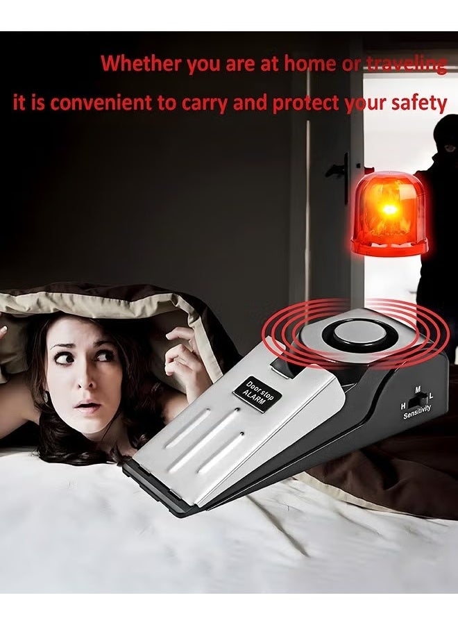 قفل الباب المحمول,أجهزة خزانة الباب الأمنية المنزلية ومسقف الباب,مجموعة الباب الأمنية الحماية المزدوجة,أدوات الدفاع عن النفس سقف الباب للفندق السفر المنزل شقة المنزل,2pcs - Image 5