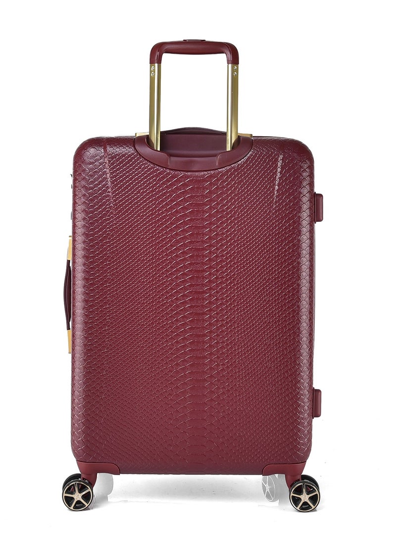 TRACK Luggage set 3 pcs elegant travel bags, 28/24/20 inch, Rubby Red - Image 4