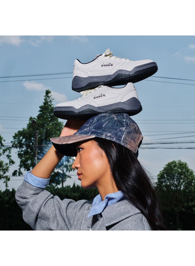 Diadora Men's And Women's Casual Shoes Action Racer, Agate White/ebony Gray/black, Size 42.5 - Image 3