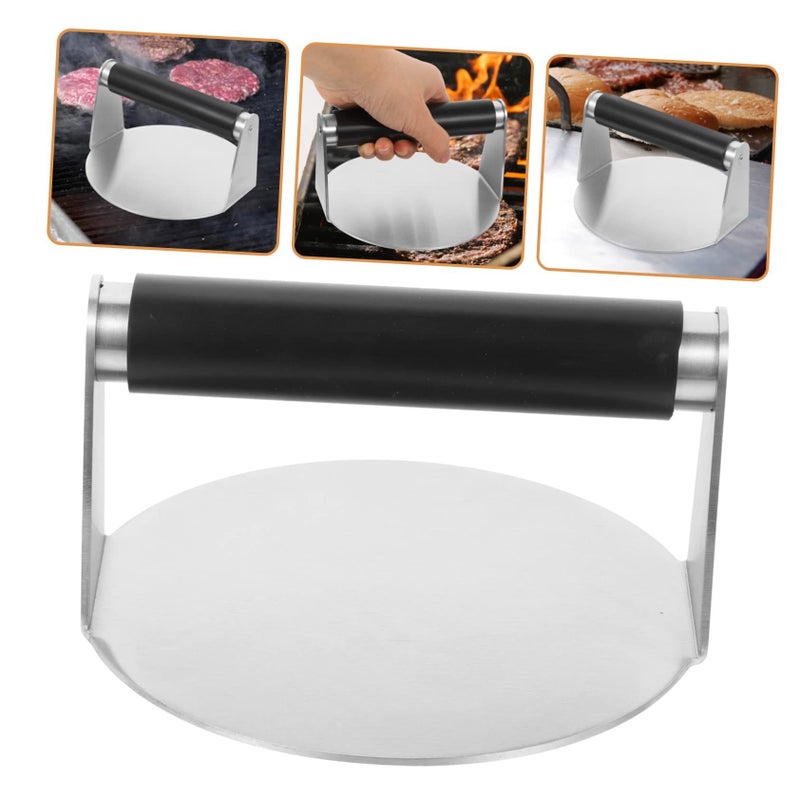 Stainless Steel Burger Press Tool for Homemade Square and Round Burgers Bacon Meat Press - Image 3