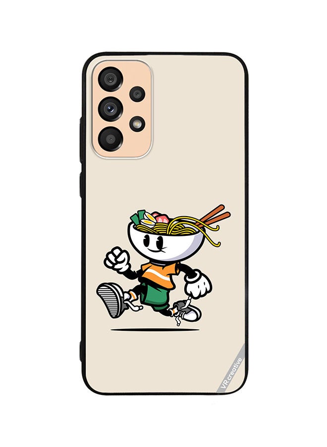 VR CREATIVE Protective Case Cover For Samsung Galaxy A73 5G Ramen Cartoon Design Multicolour - Image 1
