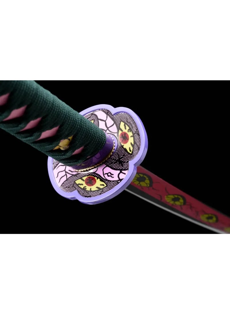 O8.design Anime | Kokushibo Sword Replica (1:1 Scale) | High-Quality Carbon Steel, Non-Sharpened Prop for Cosplay & Collectors - Image 5