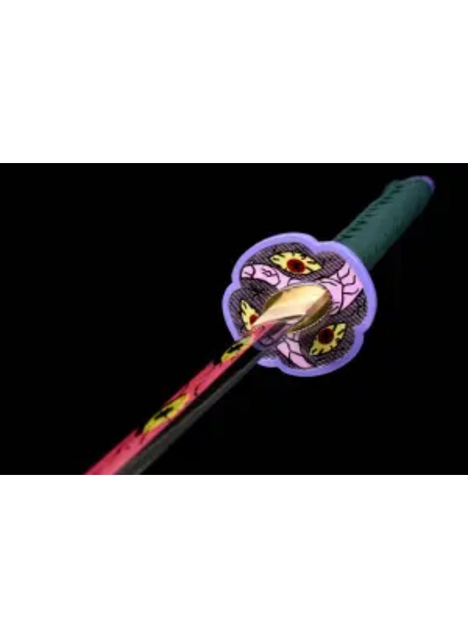 O8.design Anime | Kokushibo Sword Replica (1:1 Scale) | High-Quality Carbon Steel, Non-Sharpened Prop for Cosplay & Collectors - Image 4