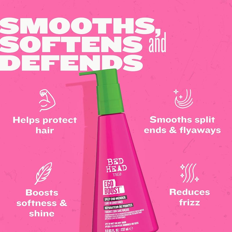 BED HEAD TIGI Ego Boost Split End Mender & LeaveIn Conditioner  For Split End Control  For All Hair Types  Use on Wet or Dry Hair  Premium Hair Care Products for Women & Men  8 oz (3 Pack) - Image 3