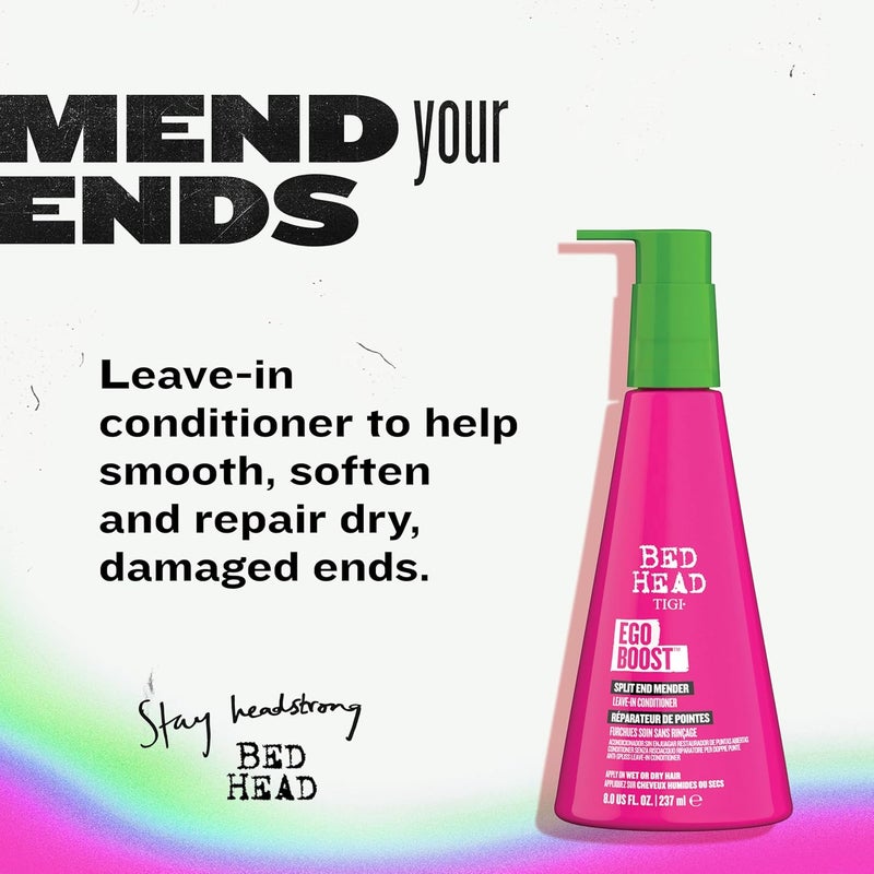 BED HEAD TIGI Ego Boost Split End Mender & LeaveIn Conditioner  For Split End Control  For All Hair Types  Use on Wet or Dry Hair  Premium Hair Care Products for Women & Men  8 oz (3 Pack) - Image 2